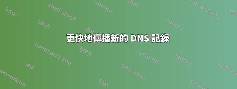 更快地傳播新的 DNS 記錄