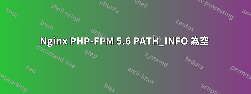 Nginx PHP-FPM 5.6 PATH_INFO 為空