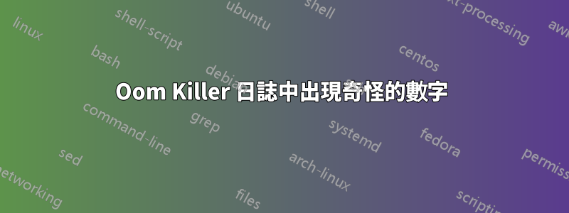 Oom Killer 日誌中出現奇怪的數字