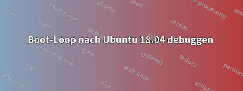 Boot-Loop nach Ubuntu 18.04 debuggen