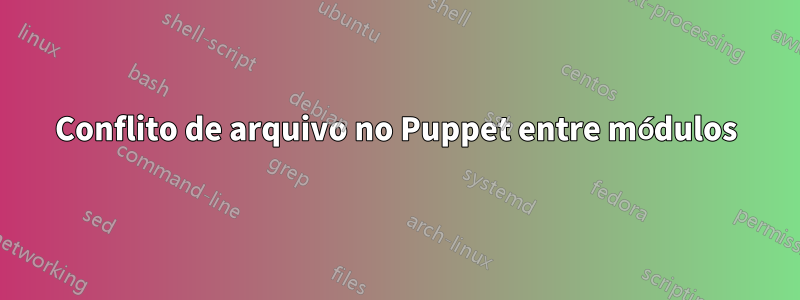 Conflito de arquivo no Puppet entre módulos