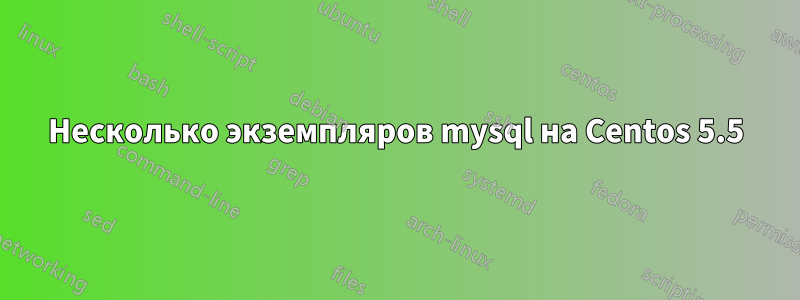 Несколько экземпляров mysql на Centos 5.5