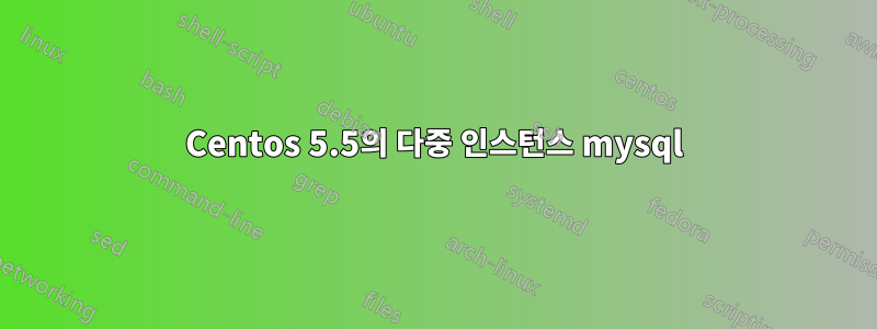 Centos 5.5의 다중 인스턴스 mysql