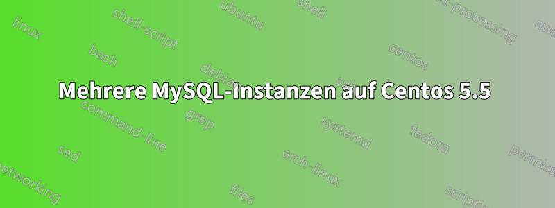 Mehrere MySQL-Instanzen auf Centos 5.5