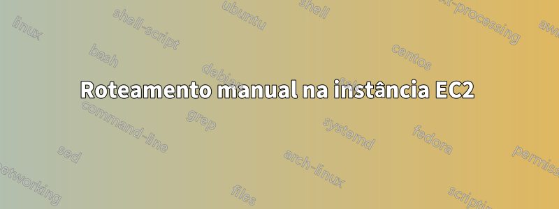 Roteamento manual na instância EC2