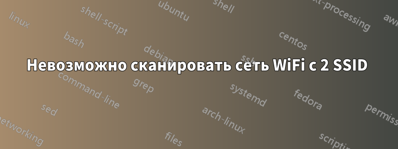 Невозможно сканировать сеть WiFi с 2 SSID
