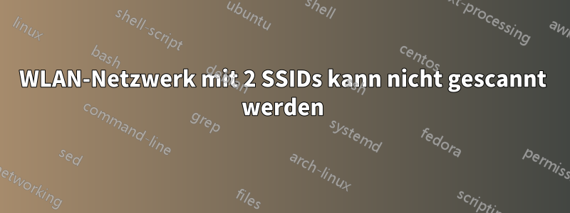 WLAN-Netzwerk mit 2 SSIDs kann nicht gescannt werden