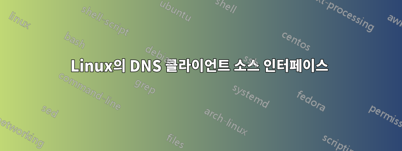 Linux의 DNS 클라이언트 소스 인터페이스