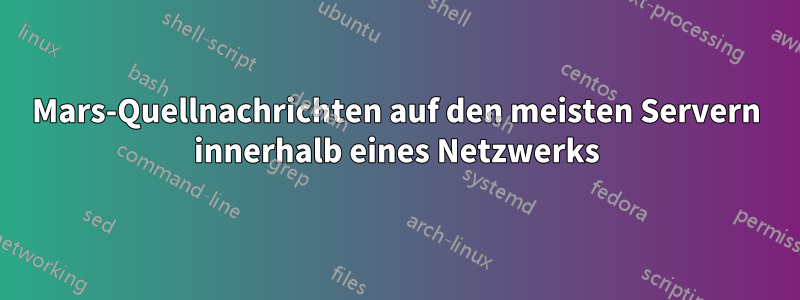 Mars-Quellnachrichten auf den meisten Servern innerhalb eines Netzwerks