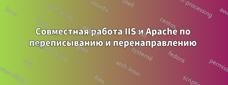 Совместная работа IIS и Apache по переписыванию и перенаправлению