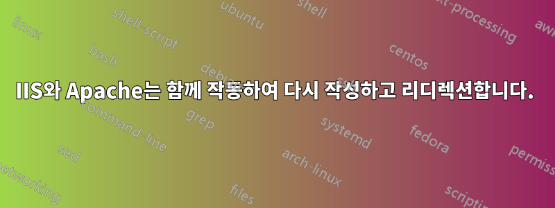 IIS와 Apache는 함께 작동하여 다시 작성하고 리디렉션합니다.
