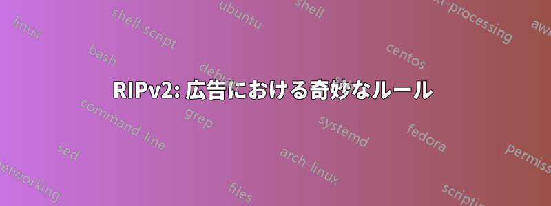 RIPv2: 広告における奇妙なルール