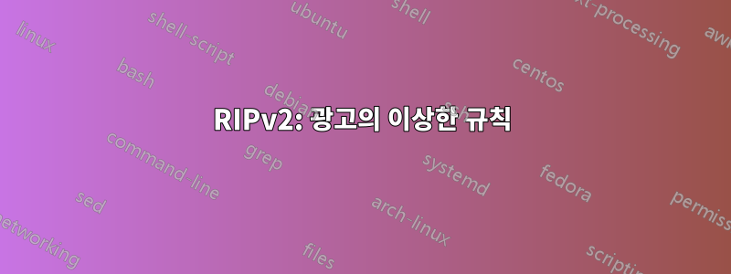 RIPv2: 광고의 이상한 규칙