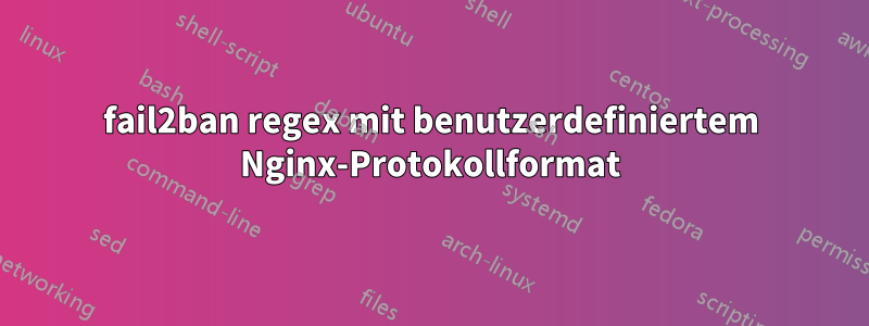 fail2ban regex mit benutzerdefiniertem Nginx-Protokollformat