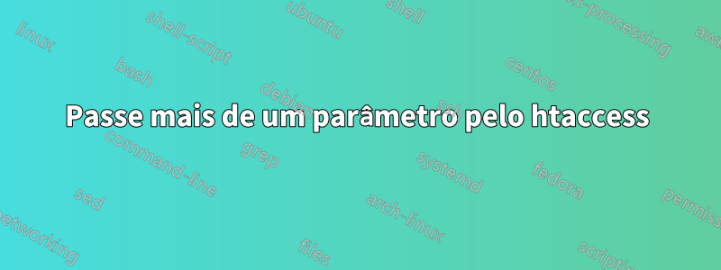 Passe mais de um parâmetro pelo htaccess