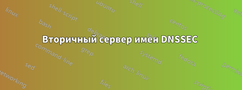Вторичный сервер имен DNSSEC