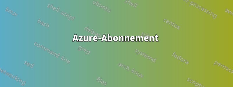 Azure-Abonnement