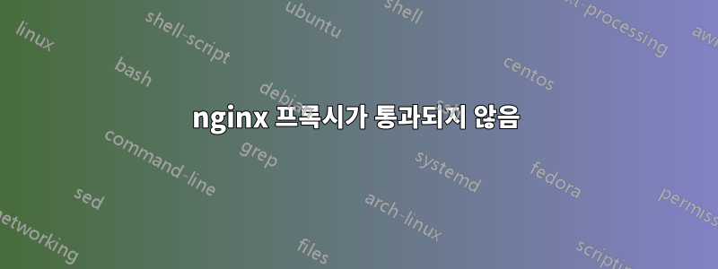 nginx 프록시가 통과되지 않음