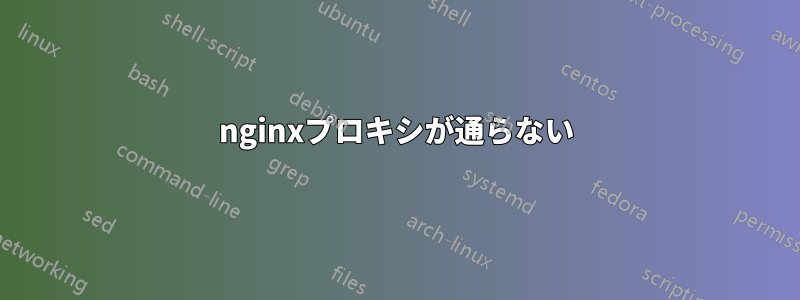 nginxプロキシが通らない