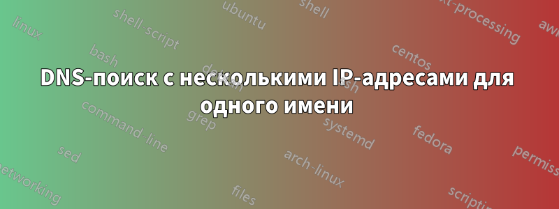 DNS-поиск с несколькими IP-адресами для одного имени