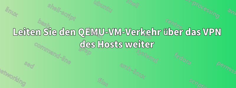 Leiten Sie den QEMU-VM-Verkehr über das VPN des Hosts weiter