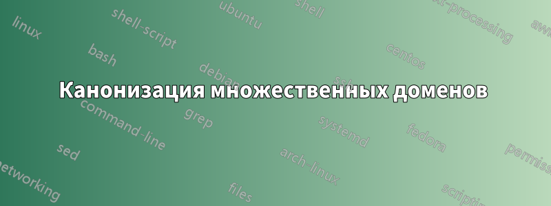 Канонизация множественных доменов