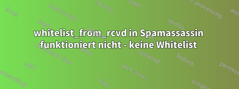 whitelist_from_rcvd in Spamassassin funktioniert nicht - keine Whitelist