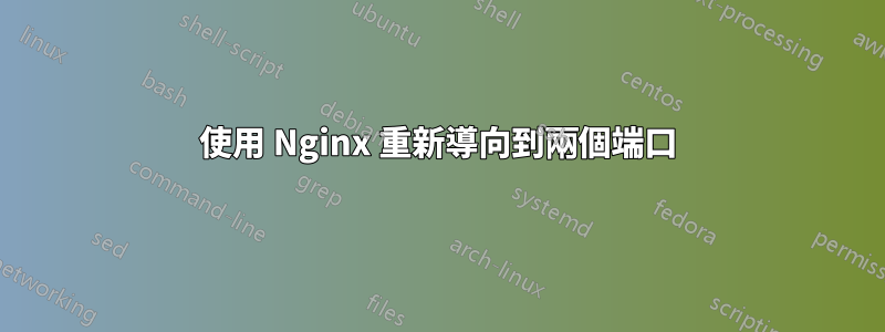 使用 Nginx 重新導向到兩個端口