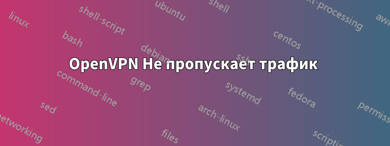 OpenVPN Не пропускает трафик