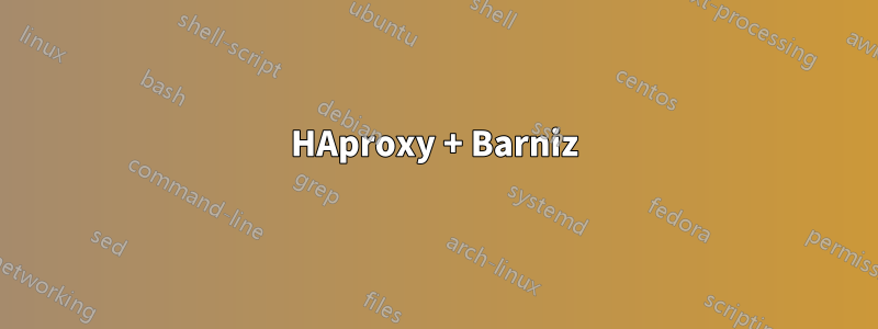 HAproxy + Barniz