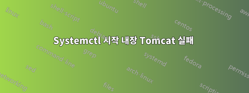 Systemctl 시작 내장 Tomcat 실패