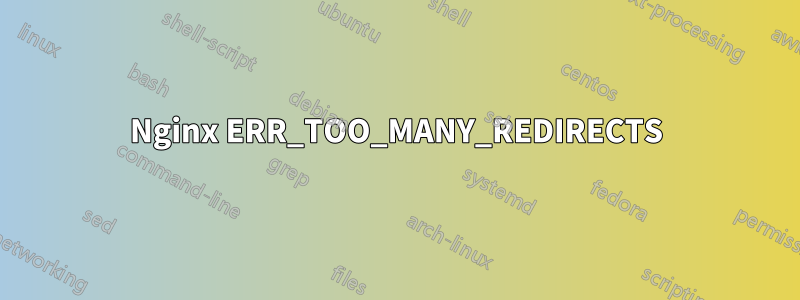 Nginx ERR_TOO_MANY_REDIRECTS