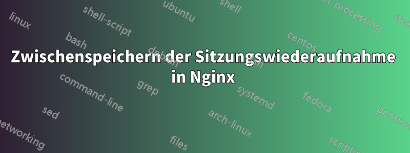 Zwischenspeichern der Sitzungswiederaufnahme in Nginx