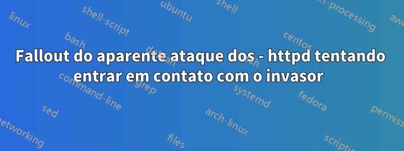 Fallout do aparente ataque dos - httpd tentando entrar em contato com o invasor 