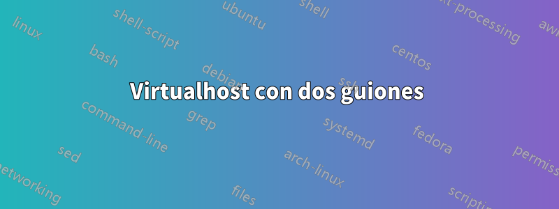 Virtualhost con dos guiones