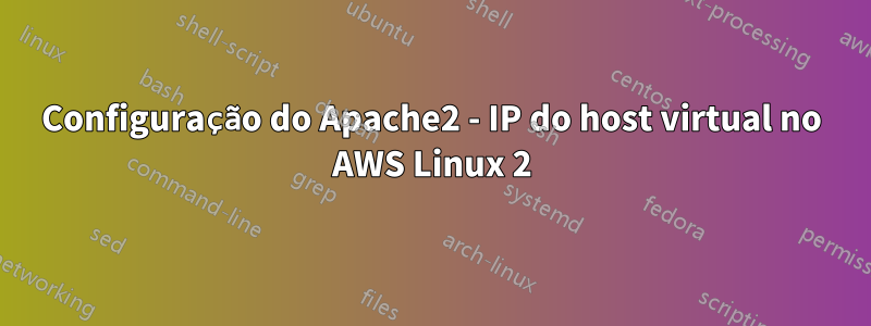 Configuração do Apache2 - IP do host virtual no AWS Linux 2