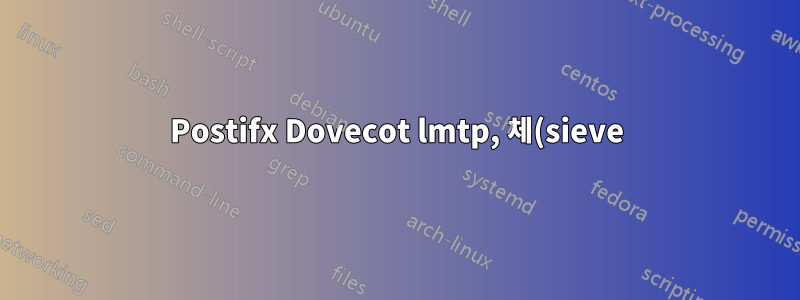 Postifx Dovecot lmtp, 체(sieve)가 작동하지 않습니다.