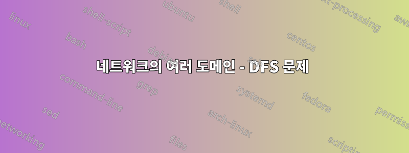 네트워크의 여러 도메인 - DFS 문제