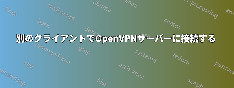 別のクライアントでOpenVPNサーバーに接続する