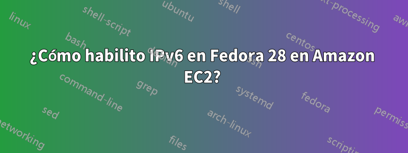 ¿Cómo habilito IPv6 en Fedora 28 en Amazon EC2?