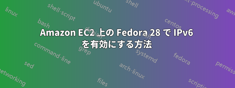 Amazon EC2 上の Fedora 28 で IPv6 を有効にする方法