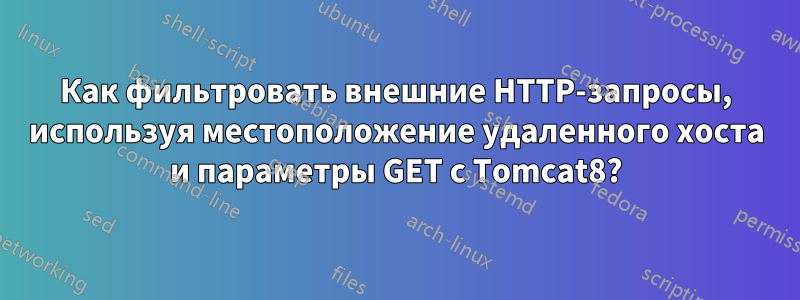 Как фильтровать внешние HTTP-запросы, используя местоположение удаленного хоста и параметры GET с Tomcat8?