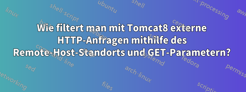 Wie filtert man mit Tomcat8 externe HTTP-Anfragen mithilfe des Remote-Host-Standorts und GET-Parametern?