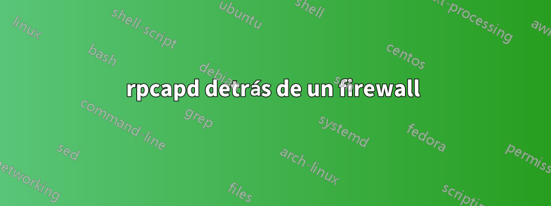 rpcapd detrás de un firewall