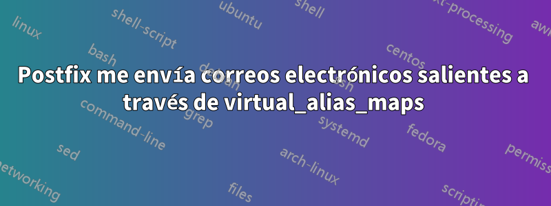 Postfix me envía correos electrónicos salientes a través de virtual_alias_maps