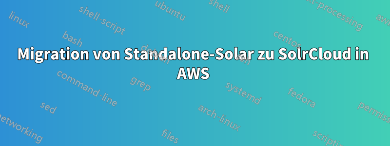 Migration von Standalone-Solar zu SolrCloud in AWS