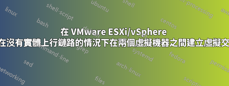 在 VMware ESXi/vSphere 中，在沒有實體上行鏈路的情況下在兩個虛擬機器之間建立虛擬交換機