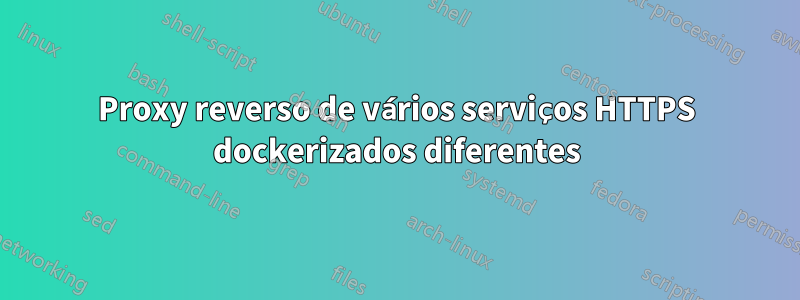 Proxy reverso de vários serviços HTTPS dockerizados diferentes