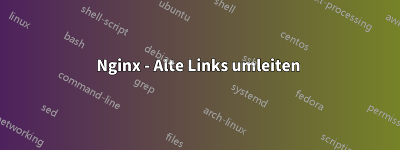 Nginx - Alte Links umleiten