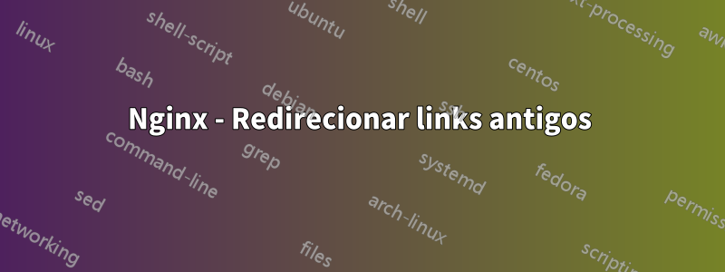 Nginx - Redirecionar links antigos